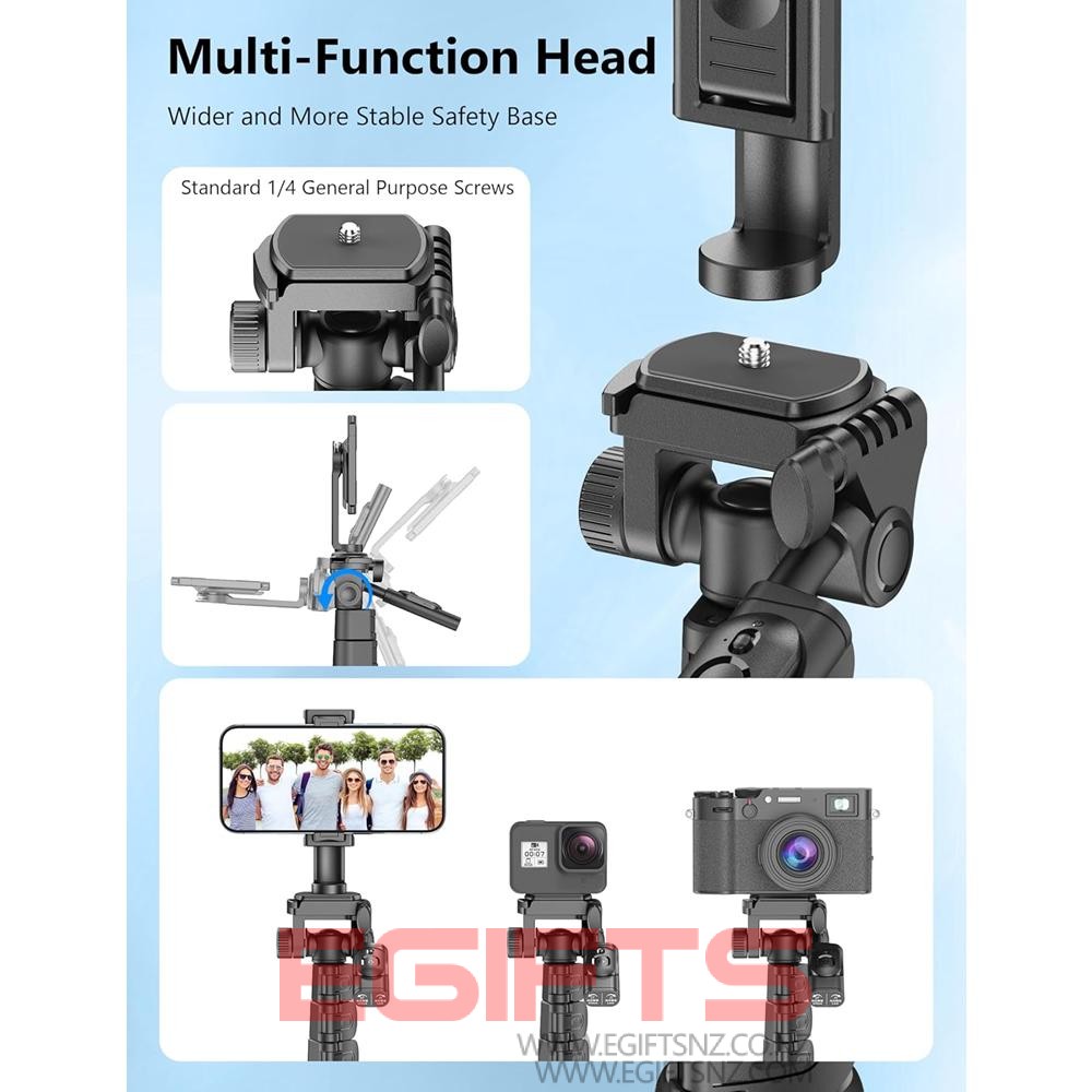 72" 180CM Phone Tripod & Selfie Stick C06 - Image 4