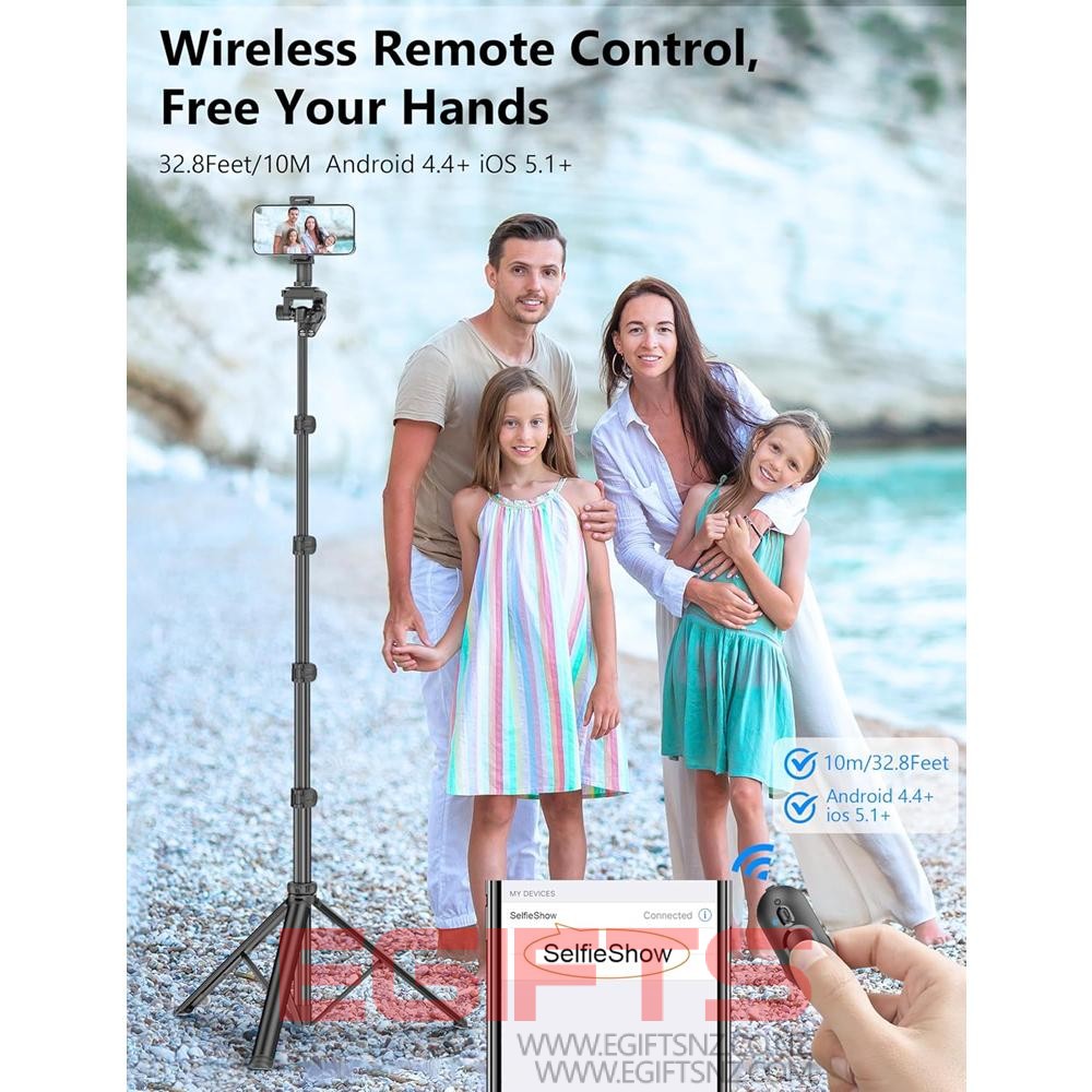 72" 180CM Phone Tripod & Selfie Stick C06 - Image 6