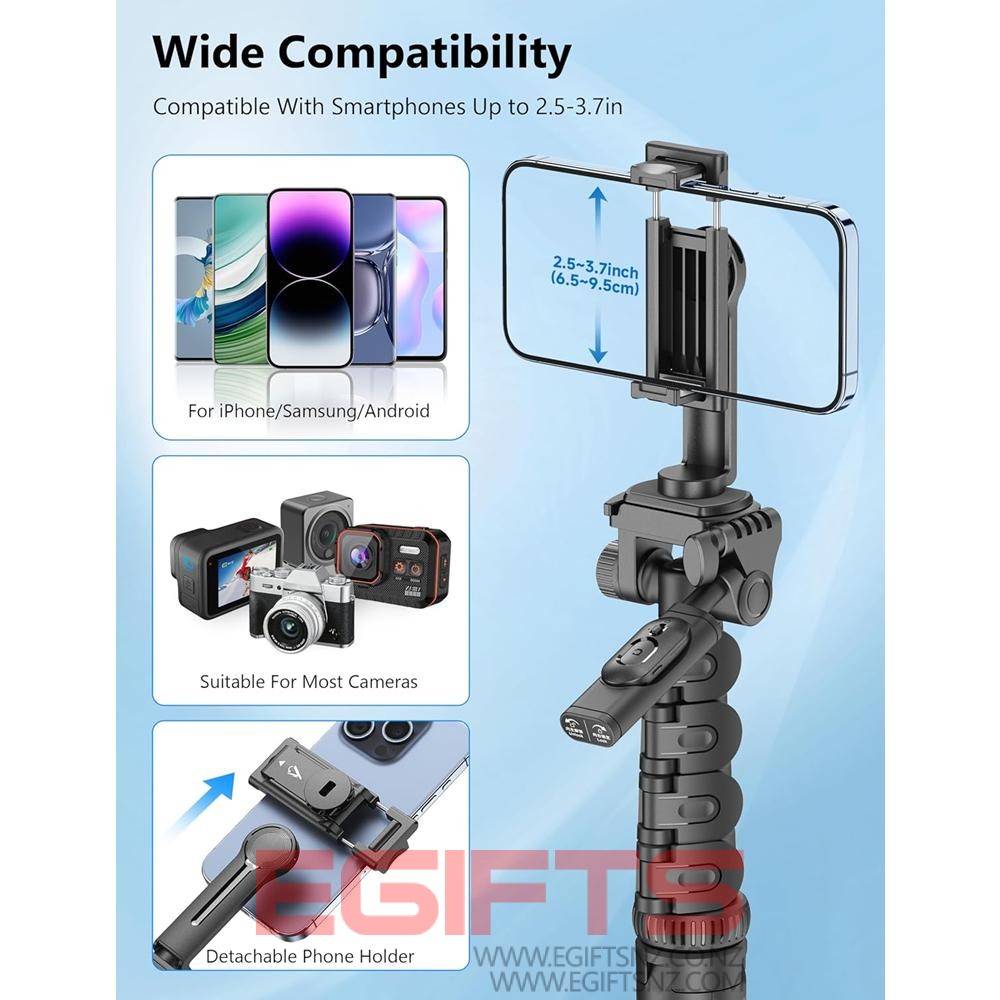 72" 180CM Phone Tripod & Selfie Stick C06 - Image 7