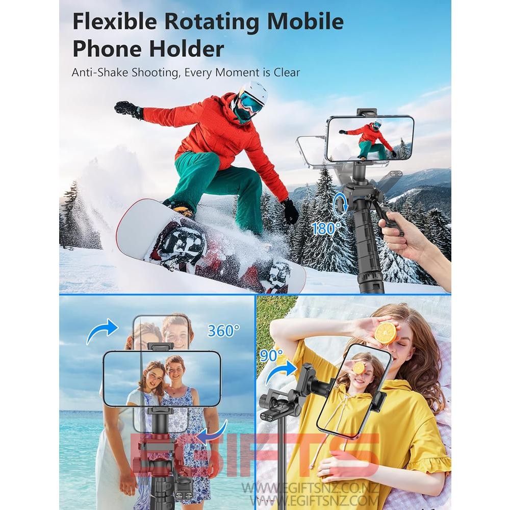 72" 180CM Phone Tripod & Selfie Stick C06 - Image 10