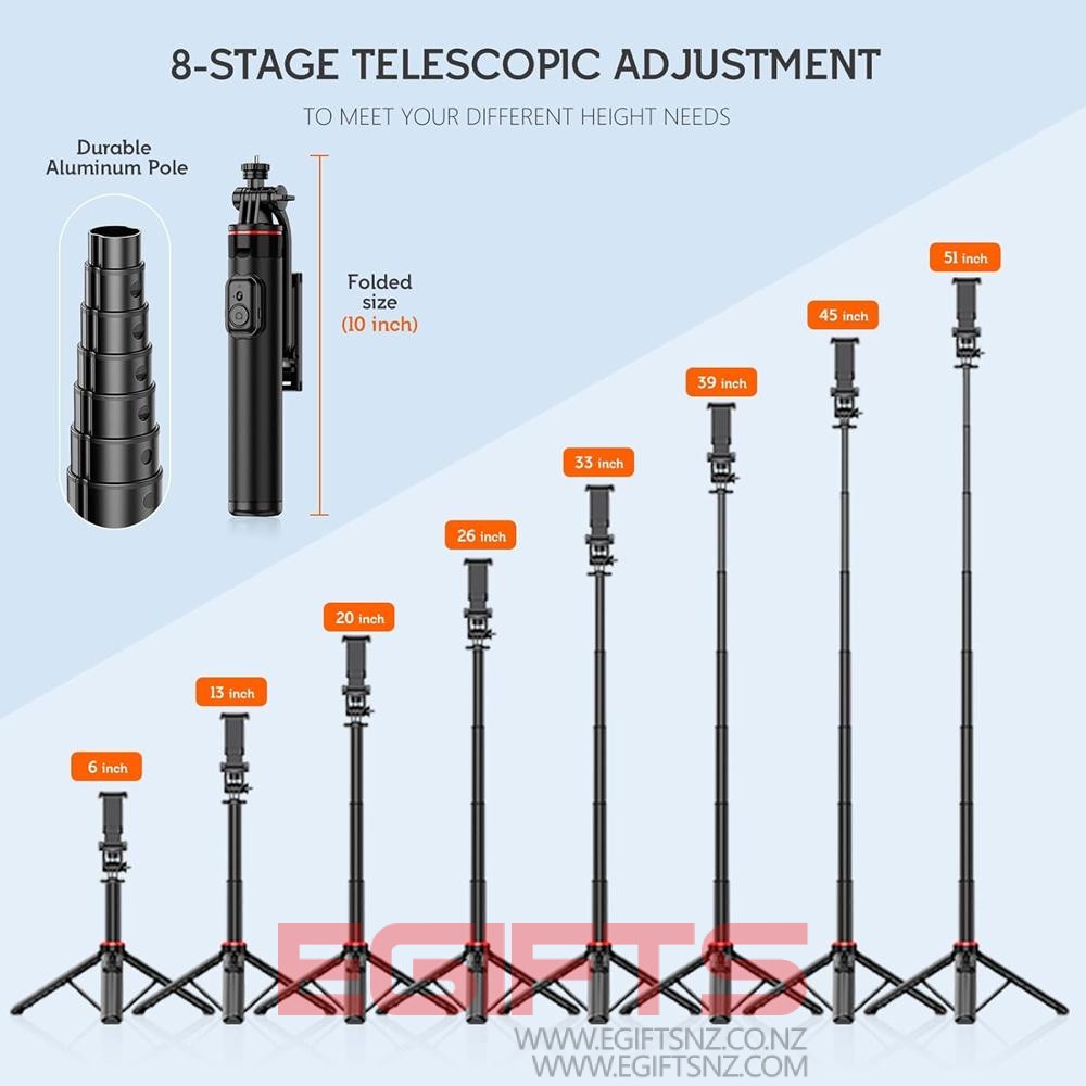 51”Selfie Stick Tripod C12 - Image 8