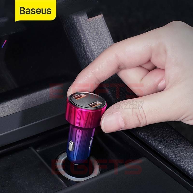 Baseus 45W Quick USB Supercharge SCP QC3.0 PD USB C Car Charger - Image 4
