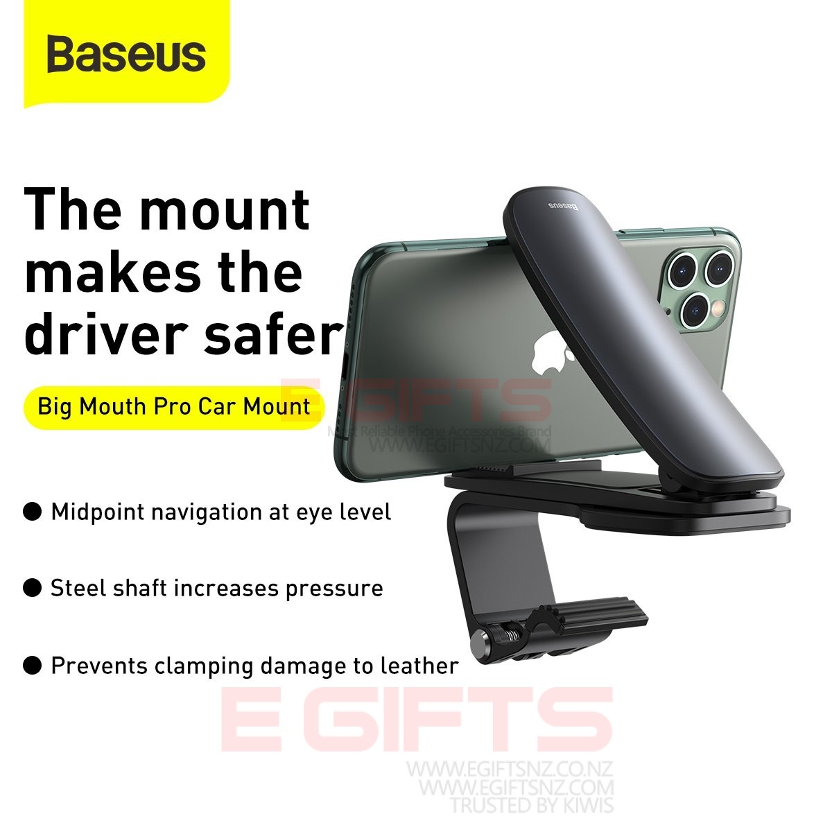 Baseus Big Mouth pro phone GPS Car Holder - Image 6