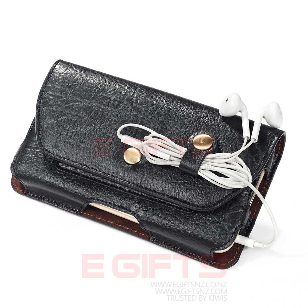 Belt PU Leather Horizontal Waist Pouch 4.7" - Image 6