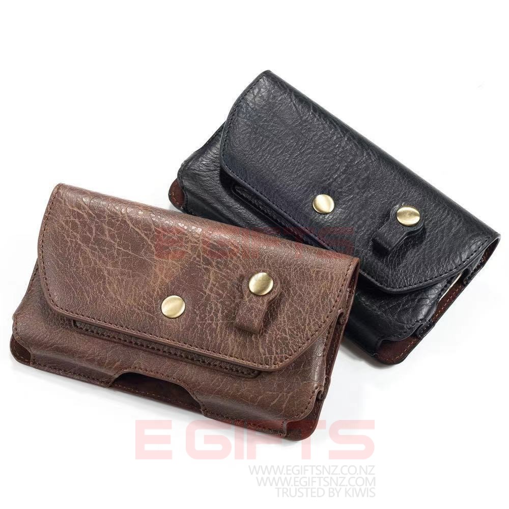 Belt PU Leather Horizontal Waist Pouch 4.7" - Image 5