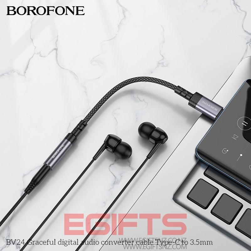 Borofone BV24 Type C to AUX Adapter - Image 4