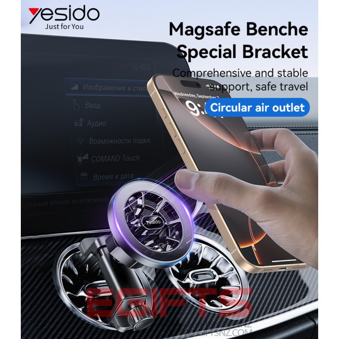 YESIDO Round Cirle Air Vent Magsafe Phone Holder C221 - Image 4