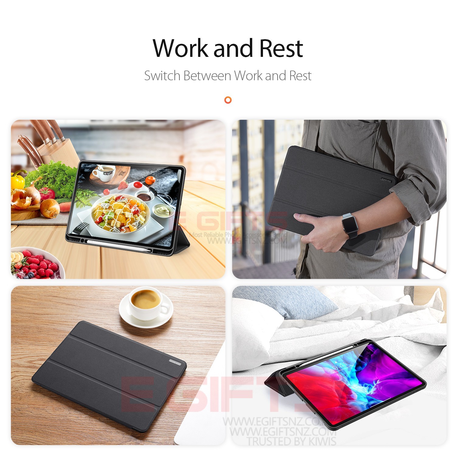 IPAD 12.9 2020 DUX PENHOLDER DOMO Flip Case - Image 2