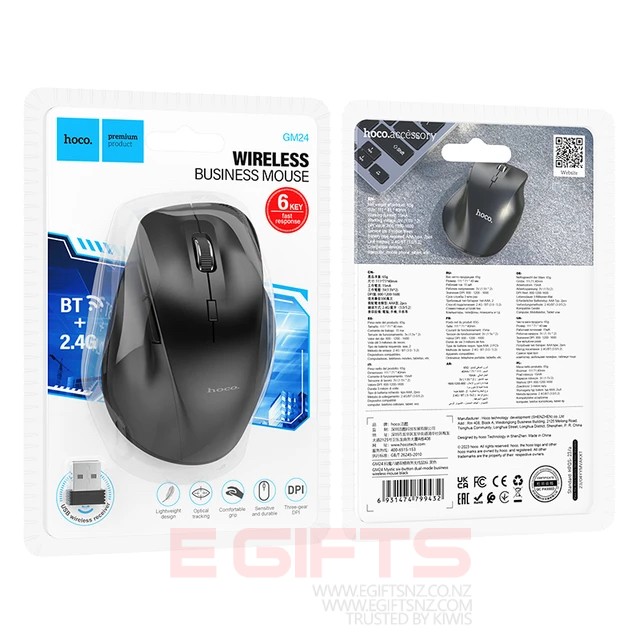 Hoco GM24 Six-Button Dual-Mode Business Wireless Mouse - Image 6