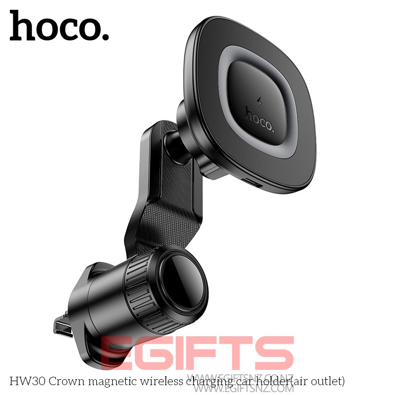 HOCO HW30 MagSafe Wireless fast Charging Car Phone Holder Air vent - Image 6
