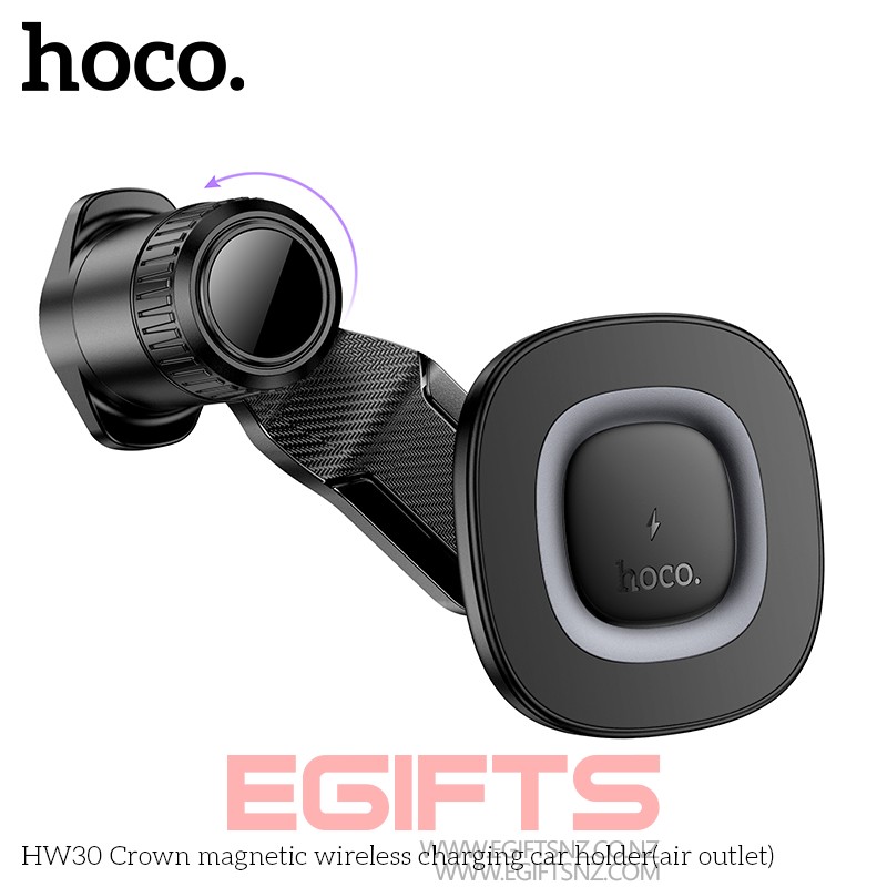 HOCO HW30 MagSafe Wireless fast Charging Car Phone Holder Air vent - Image 5