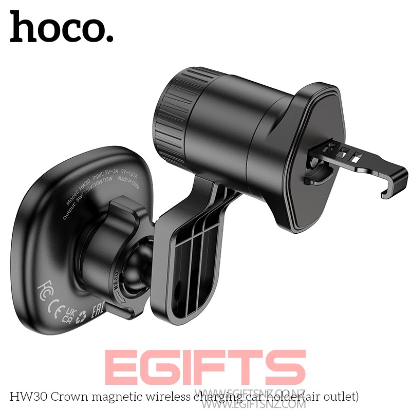 HOCO HW30 MagSafe Wireless fast Charging Car Phone Holder Air vent - Image 4