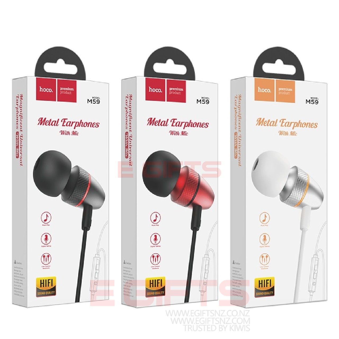 HOCO Metal Music Earphones M59