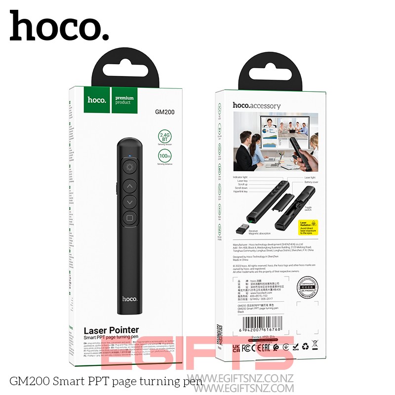 Hoco Laser Pointer GM200 Smart PPT Page Turning Pen - Image 5