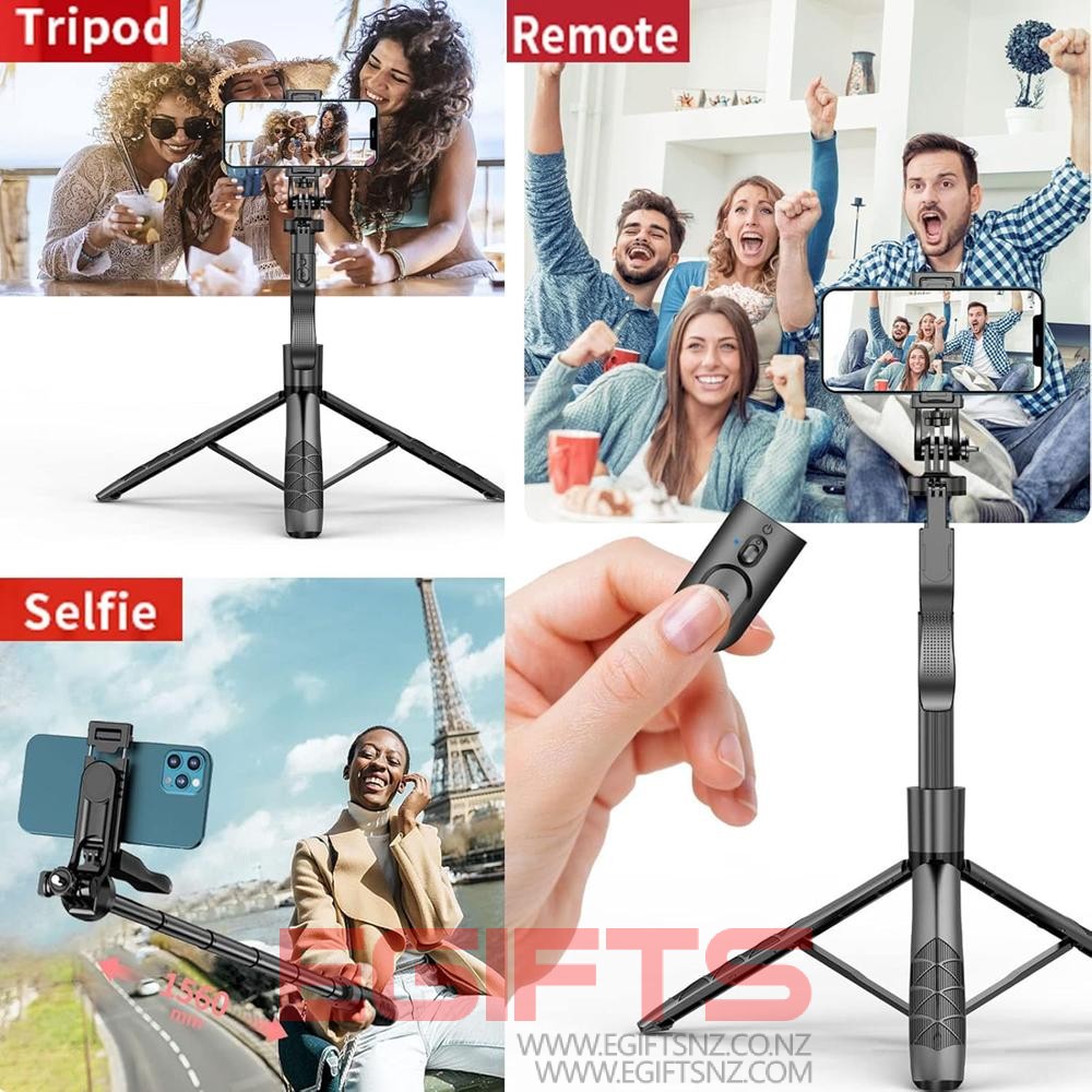 Portable Selfie Stick Tripod 1.5m Tall L16 - Image 2