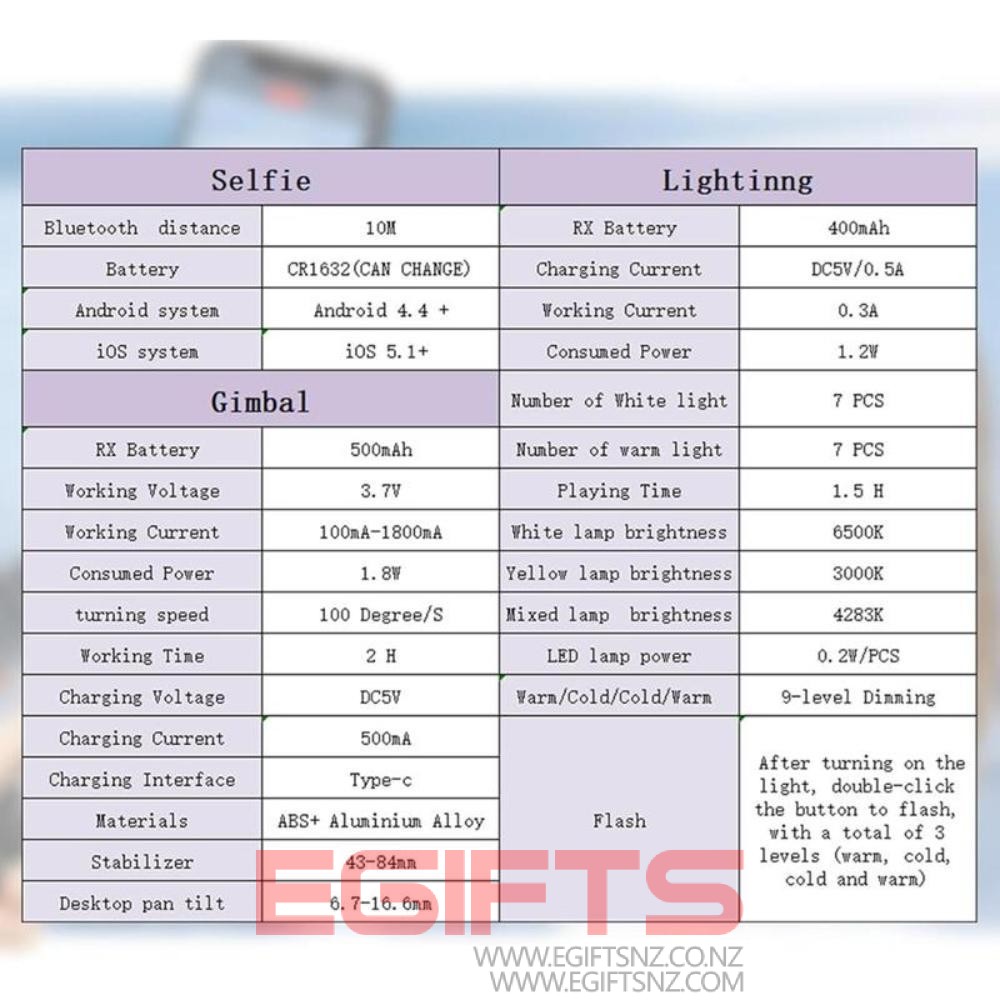 Q18 Gimbal Stabilizer Selfie Stick Tripods - Image 5