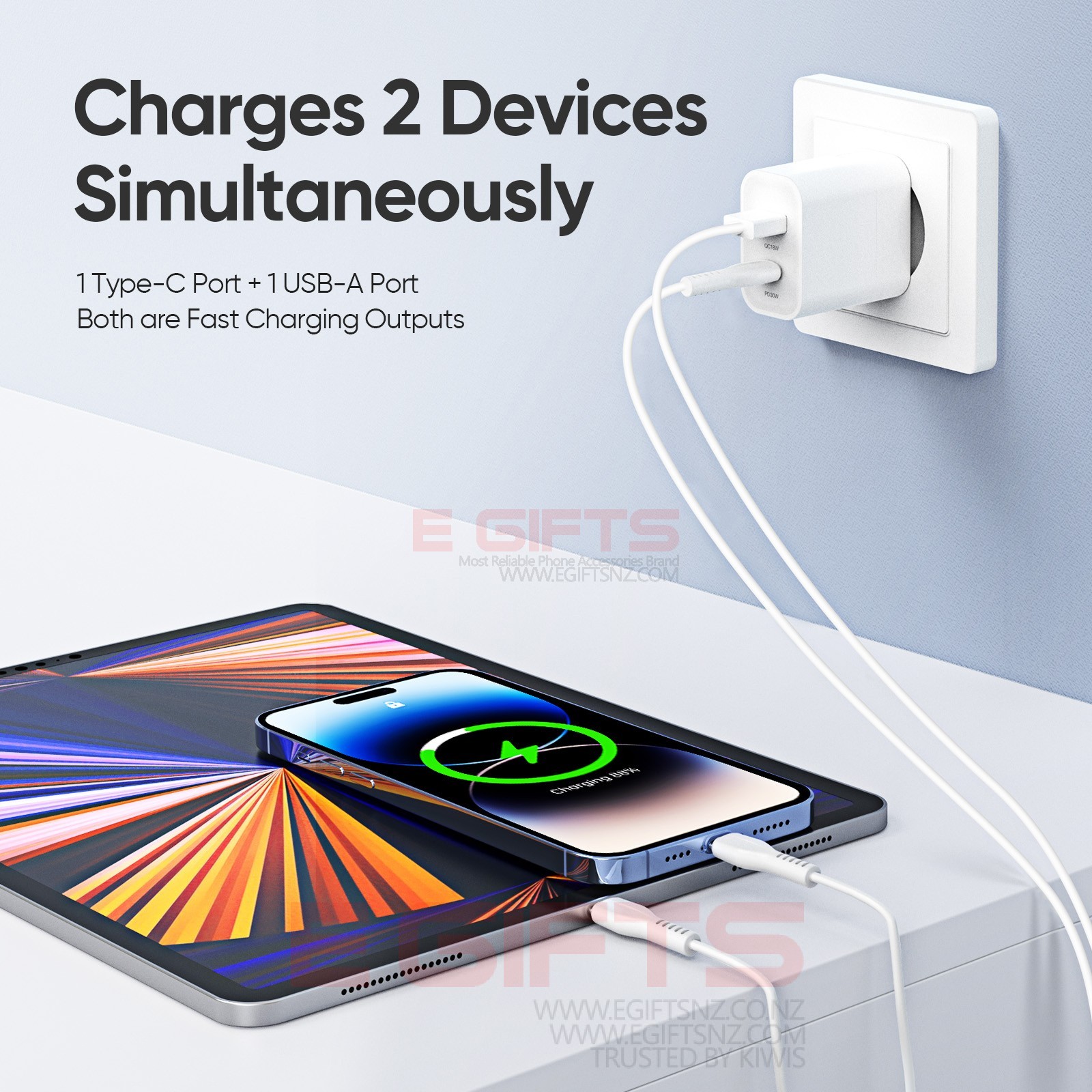 QC 3.0 PD 30W Wall Faster Charger - Image 3