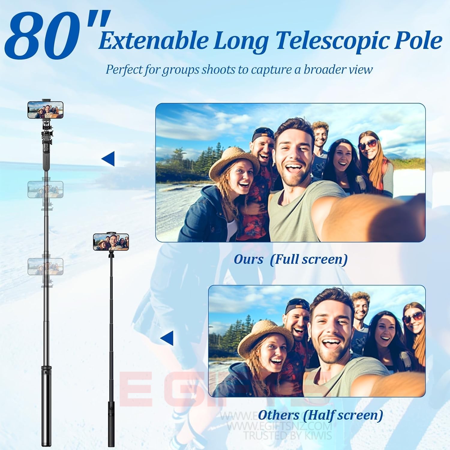 Integrated Bluetooth Selfie Stick Tripod 2000MM - Image 6