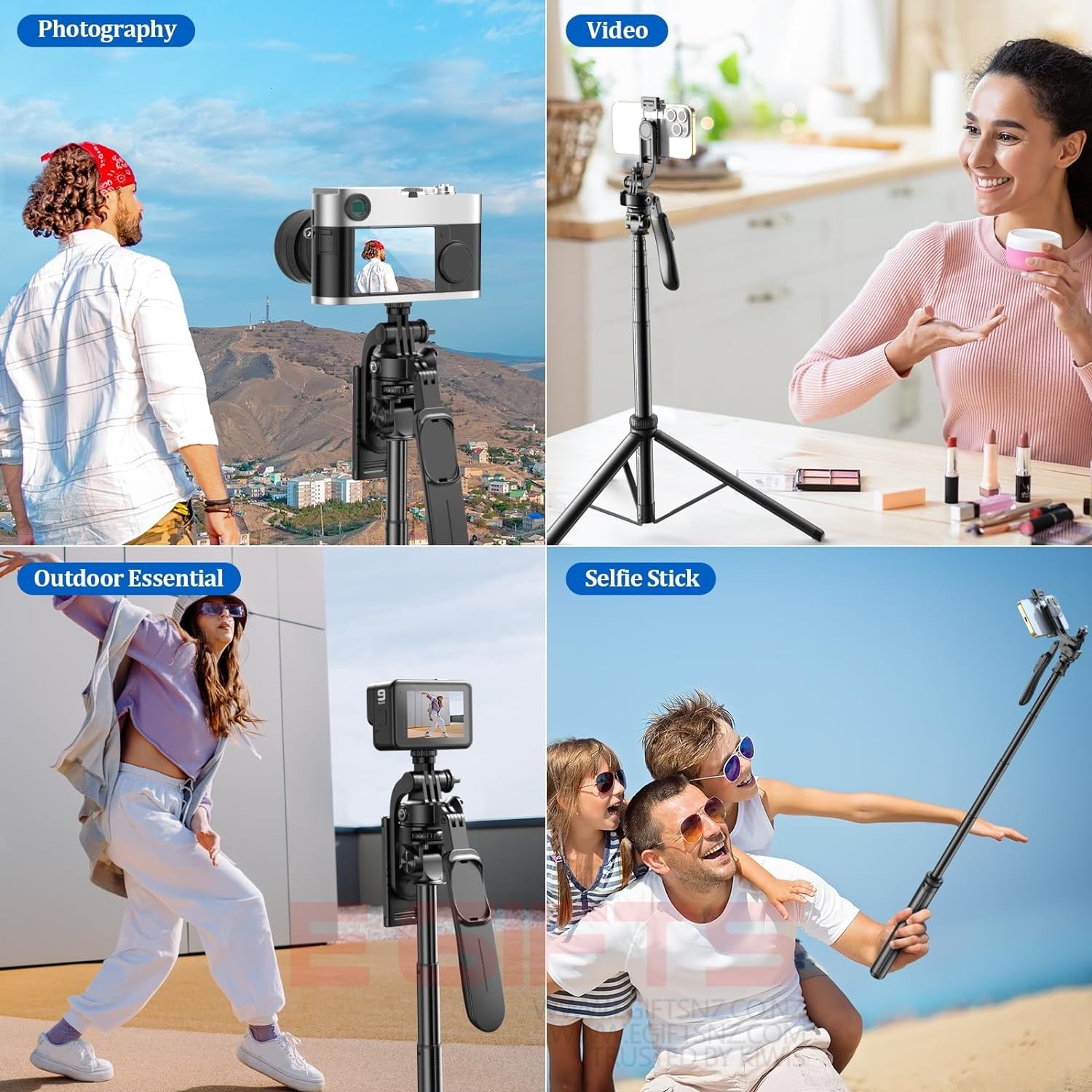 Integrated Bluetooth Selfie Stick Tripod 2000MM - Image 4