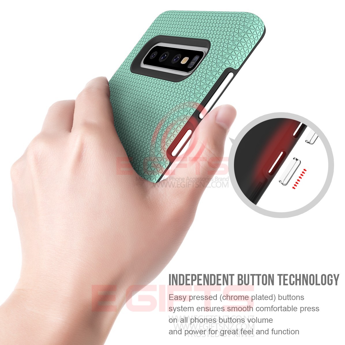 Samsung S10 Plus Tough Triangle military Grade Case - Image 2