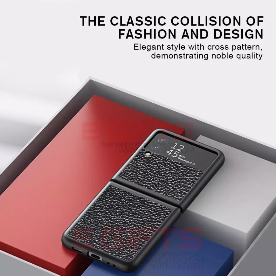 Samsung Z flip 3 Geniune Leather case - Image 10