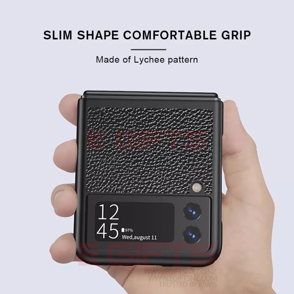 Samsung Z flip 3 Geniune Leather case - Image 11