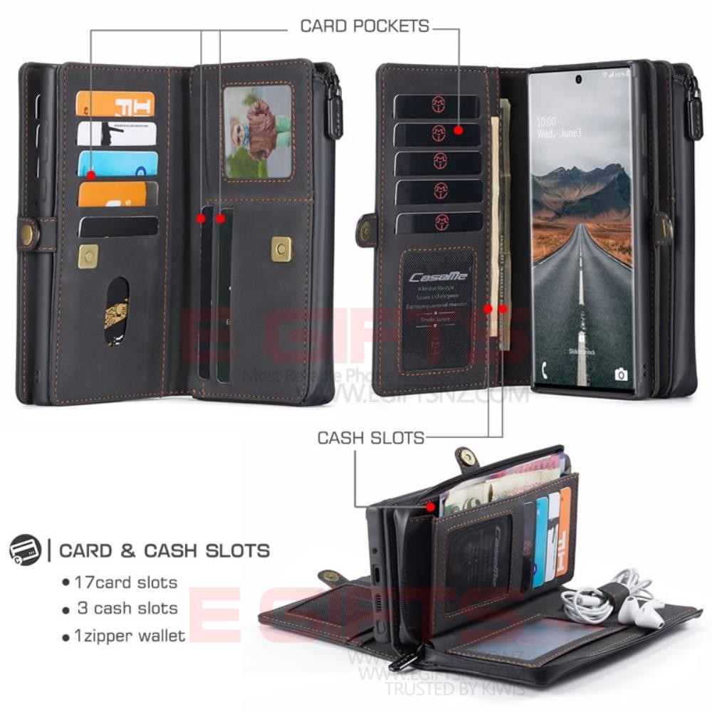 Samsung Note20 Ultra Caseme Song Multi-function Detachable Wallet Case - Image 2