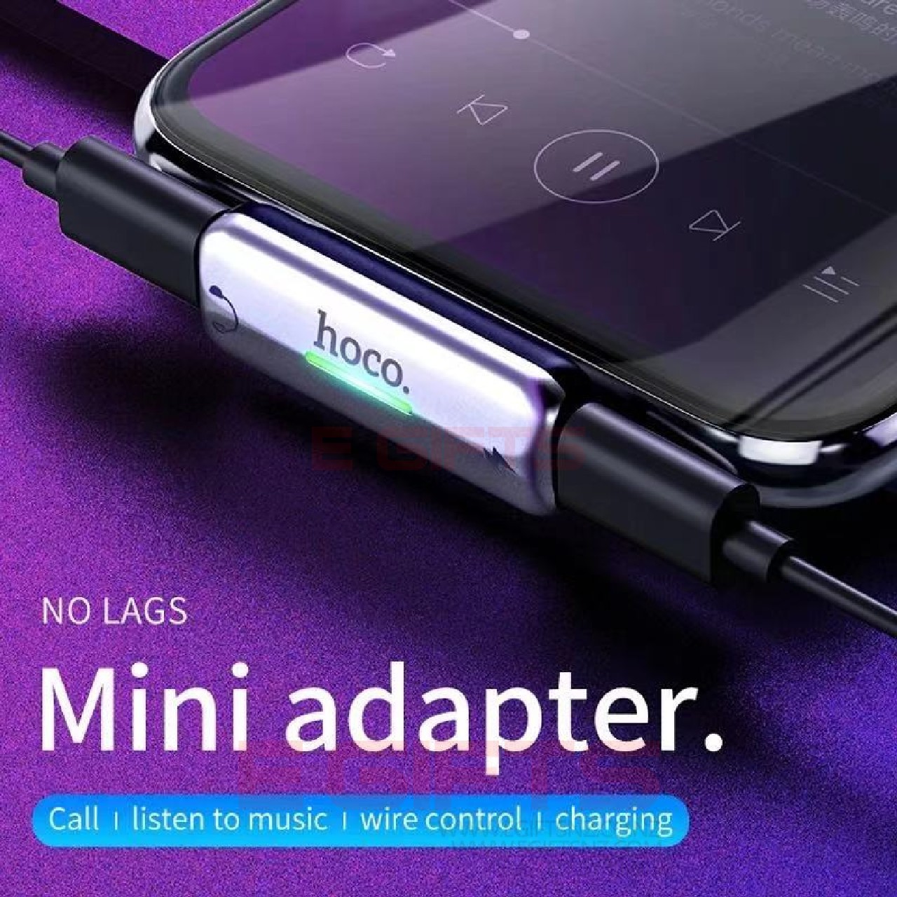 HOCO Dual Lightning Audio Converter - Image 2