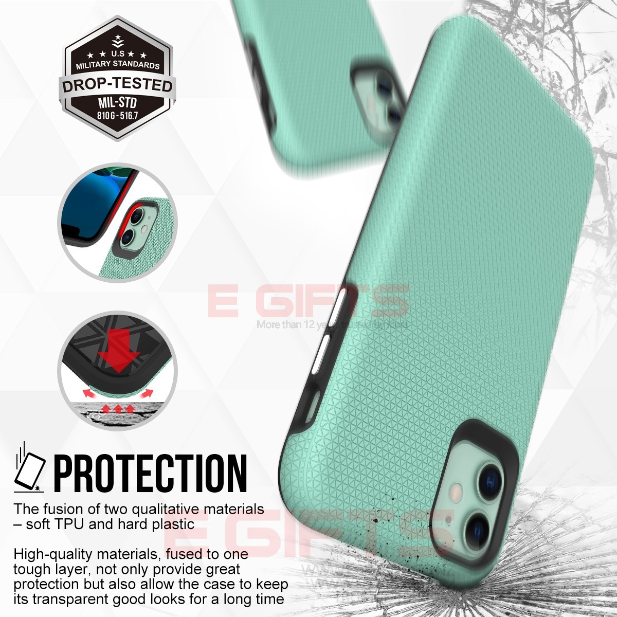 iPhone 11 Triangle Tough Case - Image 3