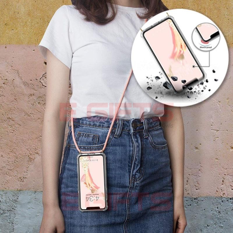 iPhone 11 Clear Bumper Case with Lanyard - Image 3