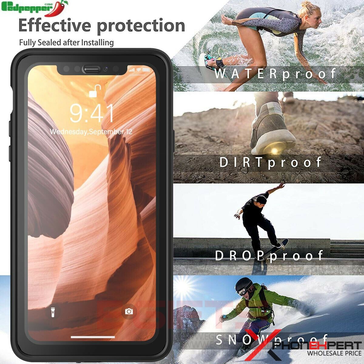 iPhone 11 Pro Max Redpepper IP68 Waterproof Case - Image 10