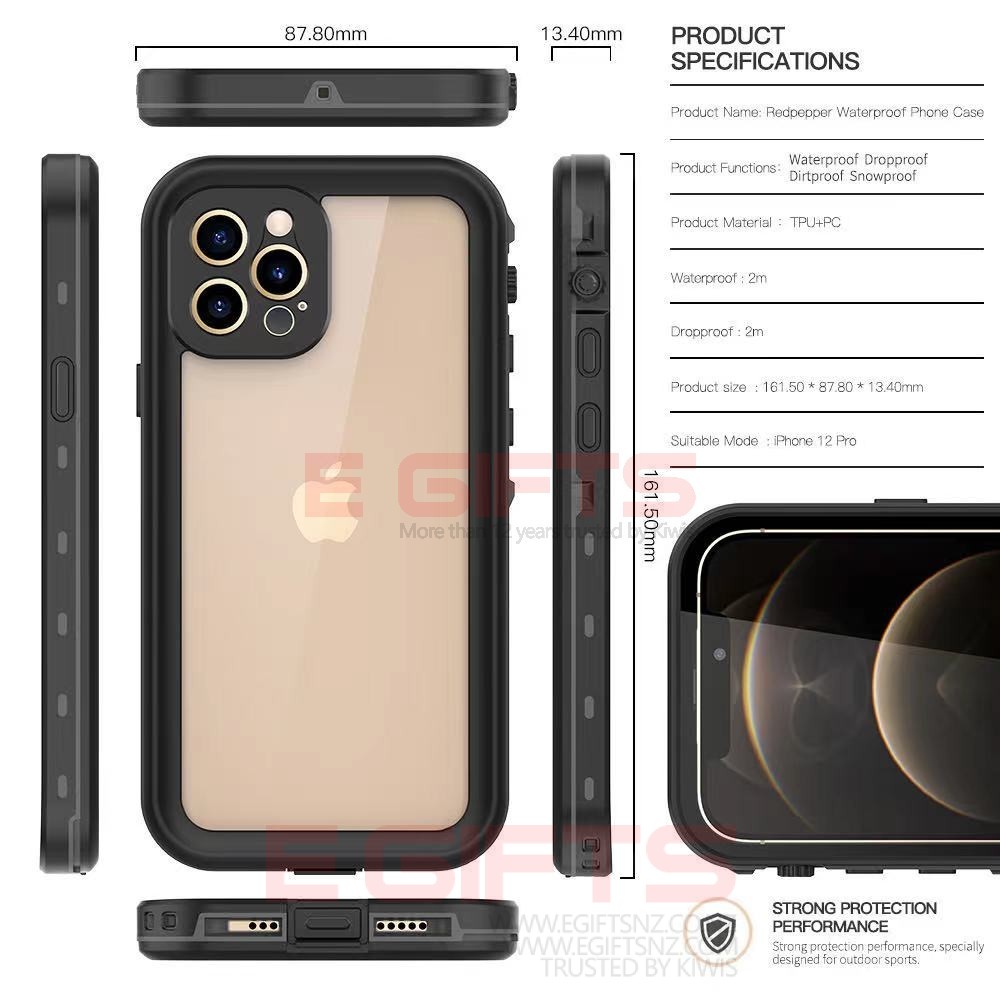 iPhone 12 Pro Redpepper IP68 Waterproof Full Body case - Image 5