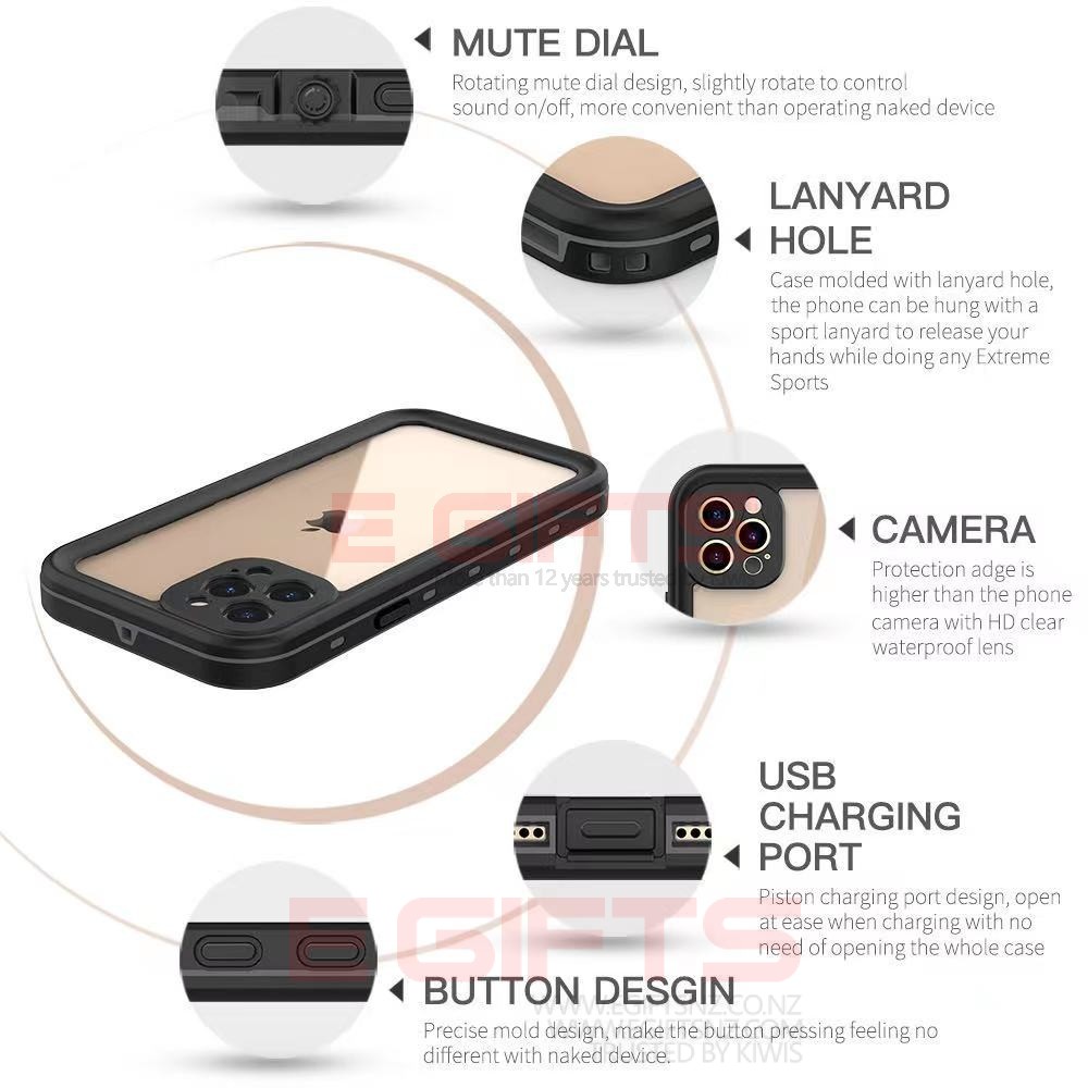 iPhone 12 Pro Redpepper IP68 Waterproof Full Body case - Image 4