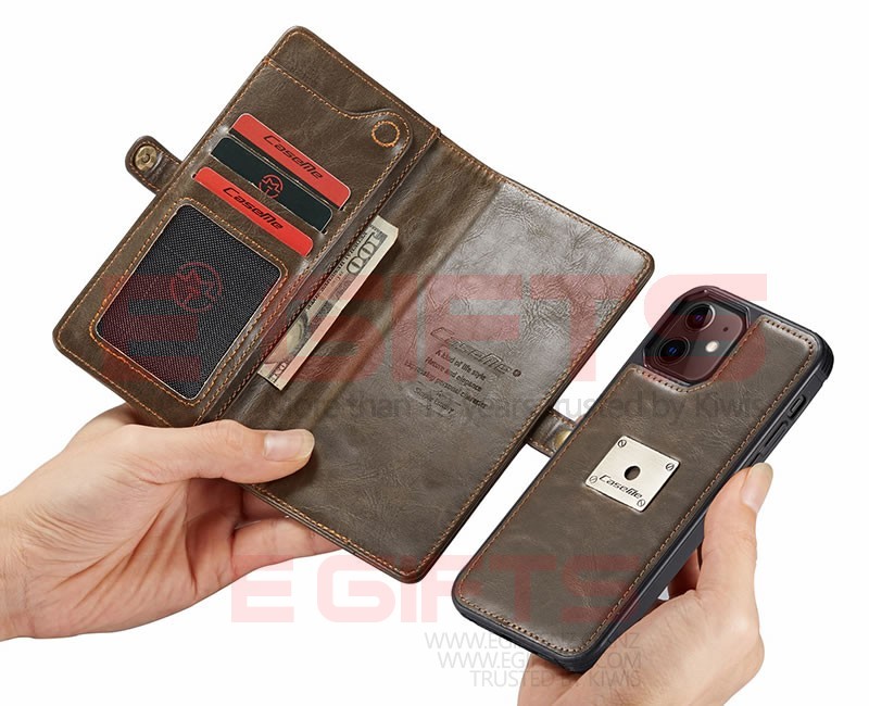 iPhone 12 Pro Max Caseme Qin Magnetic Detachable 2 in 1 Wallet Case - Image 5