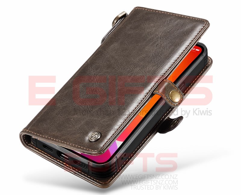 iPhone 12 Pro Max Caseme Qin Magnetic Detachable 2 in 1 Wallet Case - Image 3