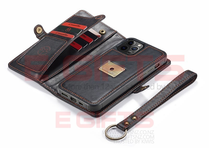 iPhone 12 Pro Max Caseme Qin Magnetic Detachable 2 in 1 Wallet Case - Image 12