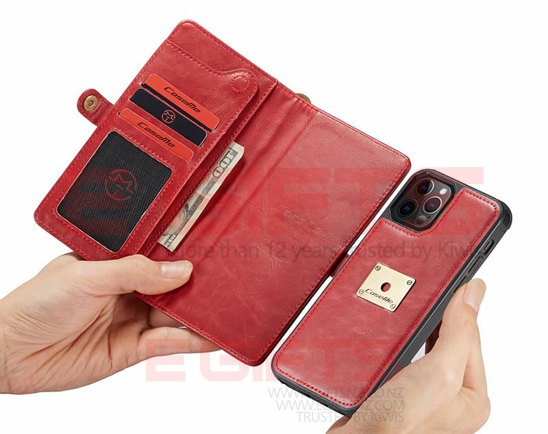 iPhone 12 Pro Max Caseme Qin Magnetic Detachable 2 in 1 Wallet Case - Image 7