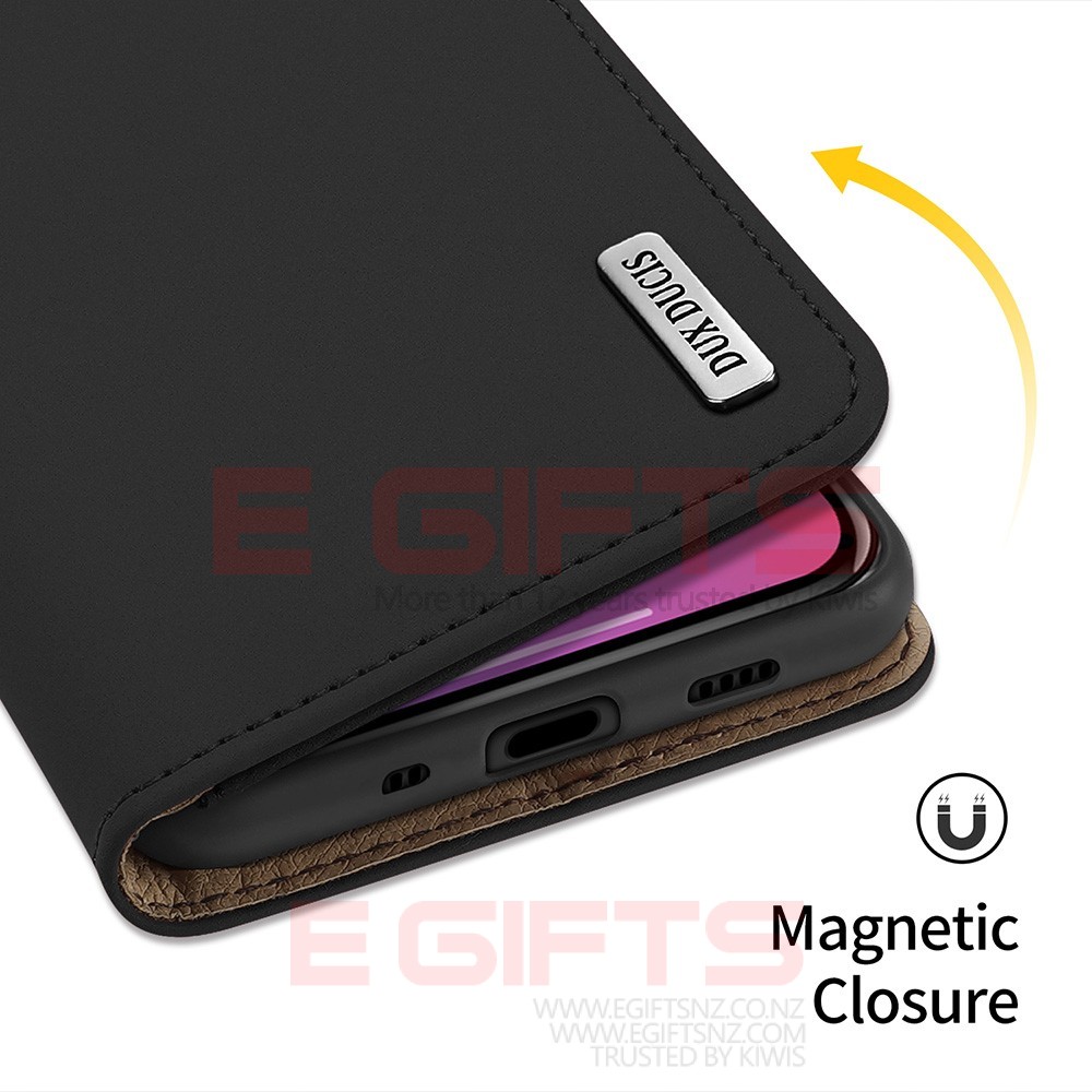 iPhone 12 Pro Max DUX Genuine Leather Wallet Case - Image 4
