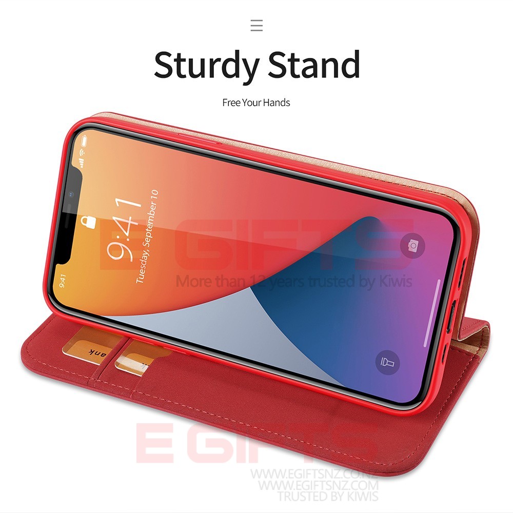 iPhone 12 Pro Max DUX Genuine Leather Wallet Case - Image 13