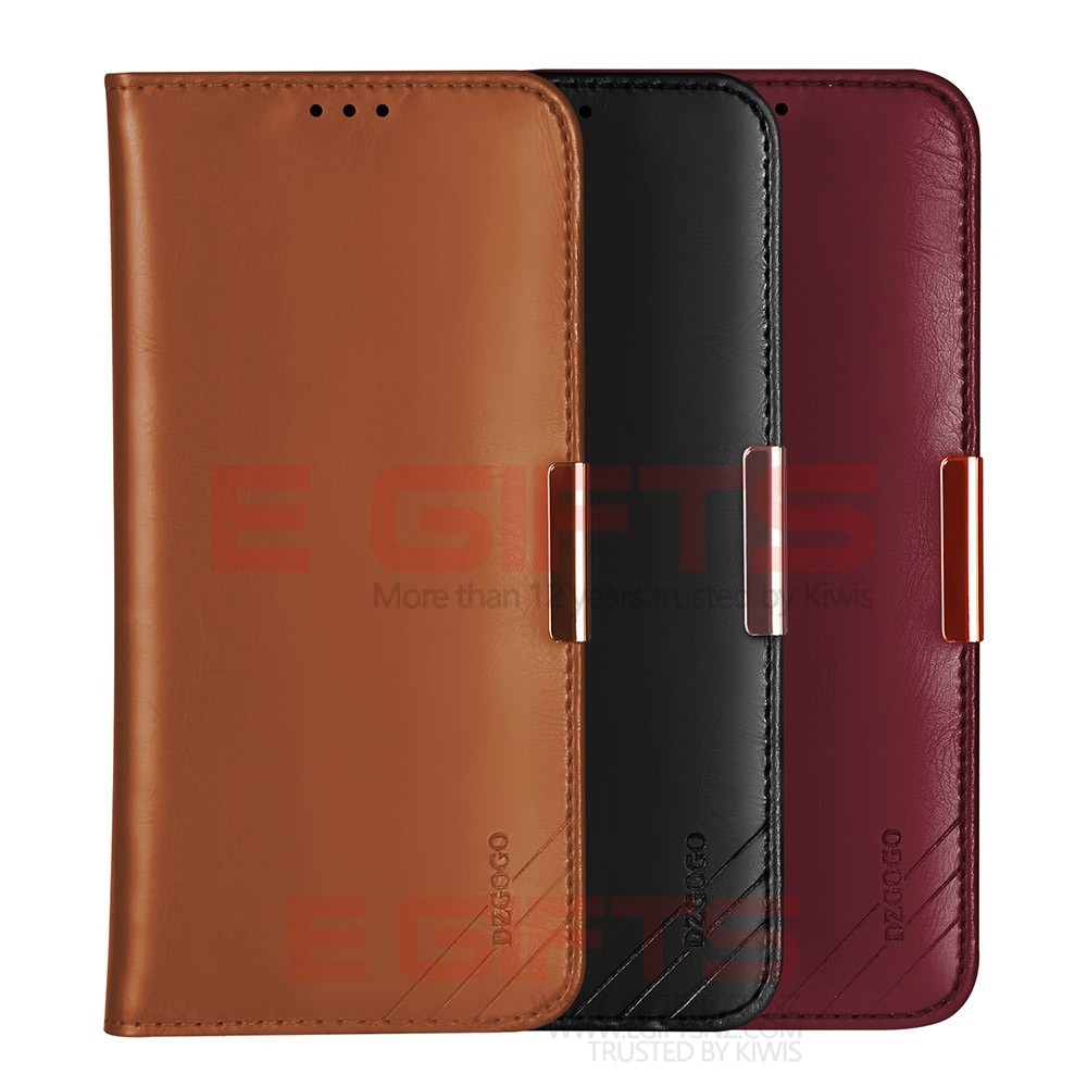 iPhone 12 Pro Max DZGOGO Genuine Leather Wallet Case - Image 3