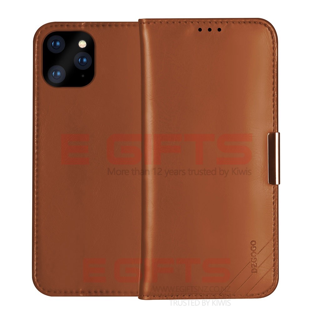 iPhone 12 Pro Max DZGOGO Genuine Leather Wallet Case - Image 8
