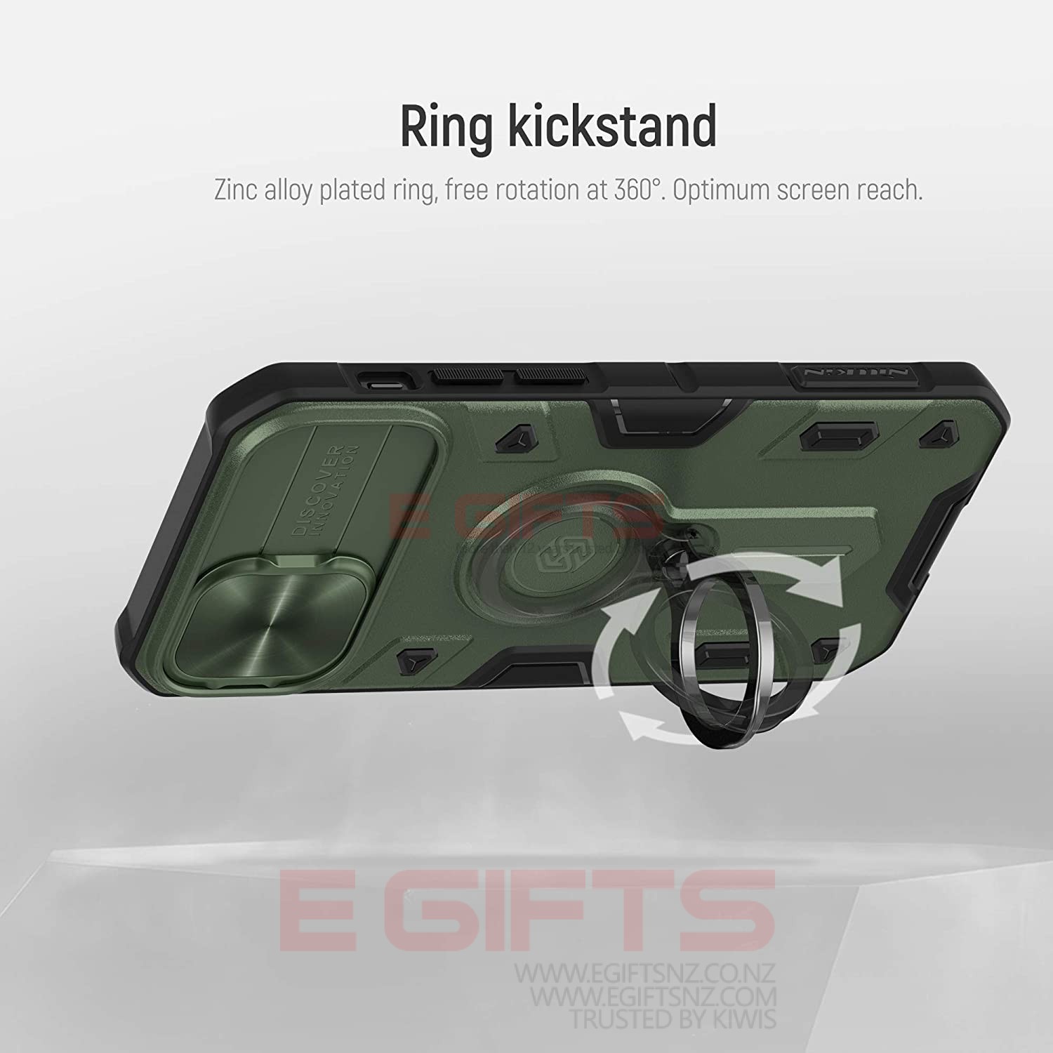 iPhone 12/12 Pro Nillkin Camera Shield Armor Back Case - Image 11