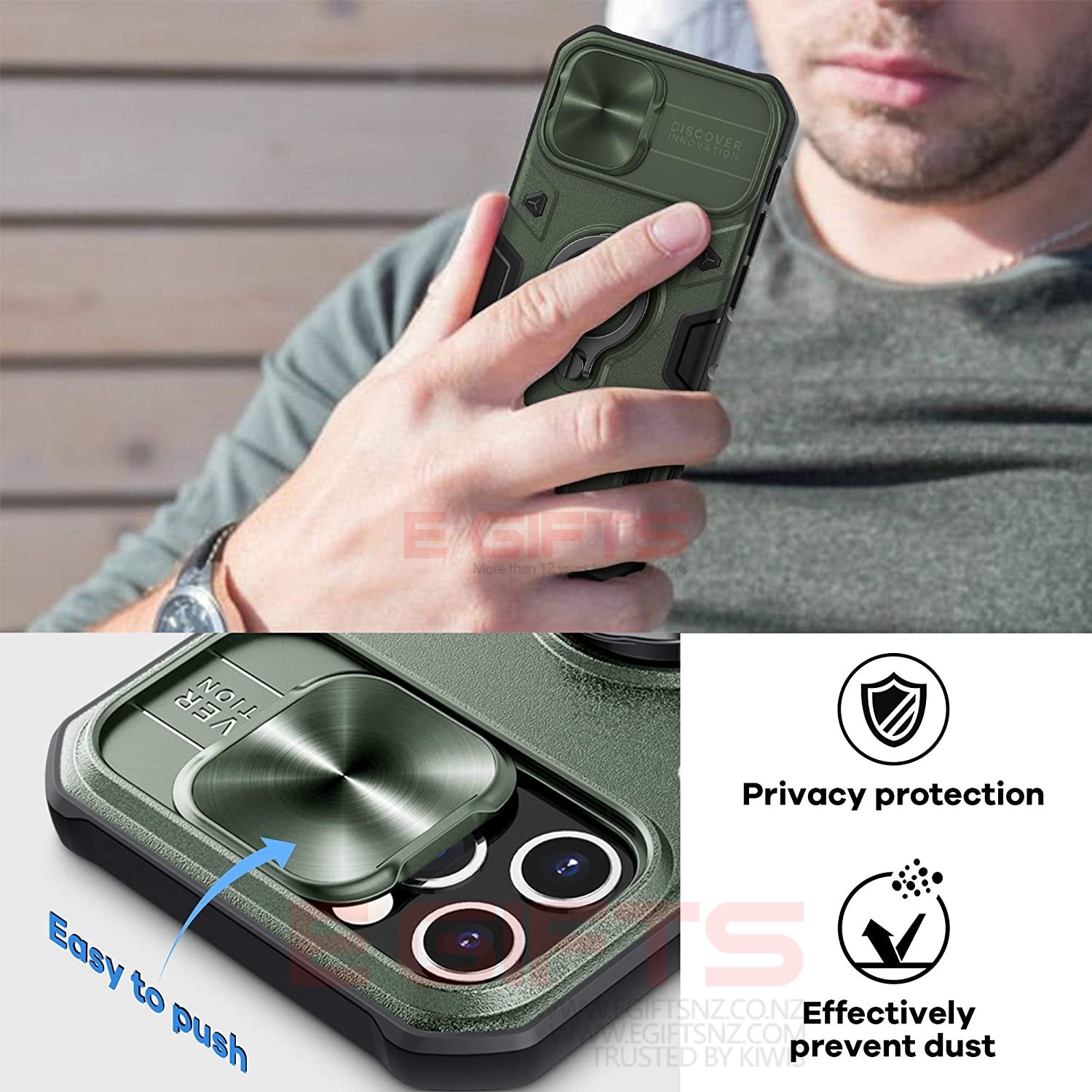 iPhone 12 Mini Nillkin Camera Shield Armor Back Case - Image 9