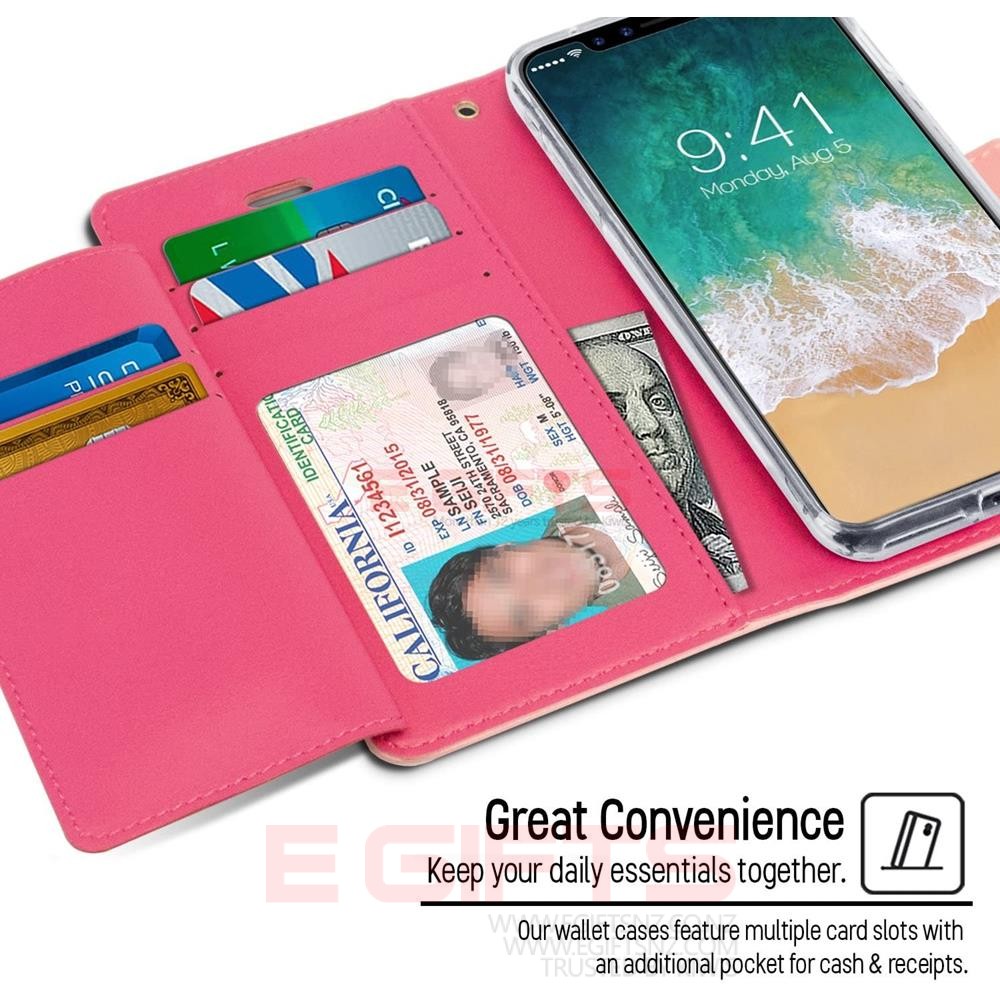 iPhone 13/14 Mercury Goospery Rich Diary Wallet Case - Image 3