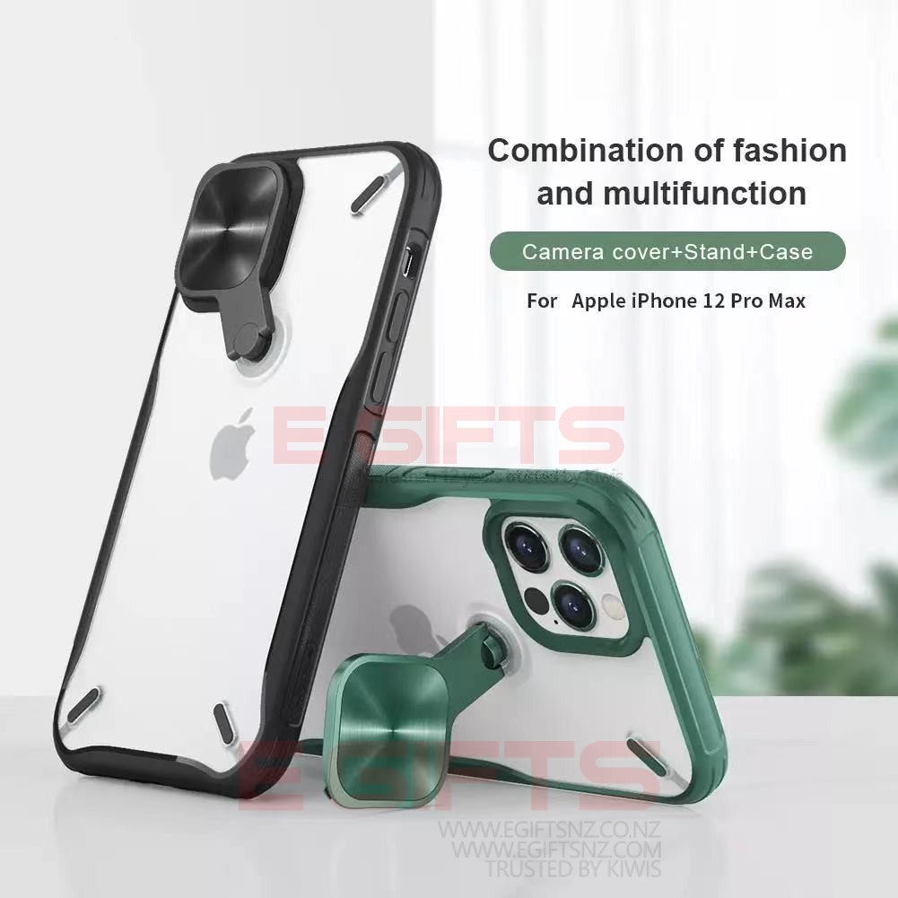 iPhone 12 Pro Max Nillkin Cyclop Camera Shield Kickstand Cover - Image 2