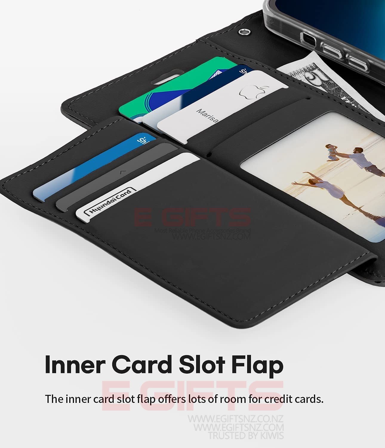 iPhone 13 Mercury Rich Diary Wallet Case - Image 9