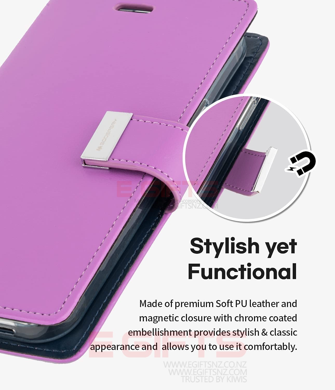 iPhone 13 Mercury Rich Diary Wallet Case - Image 2