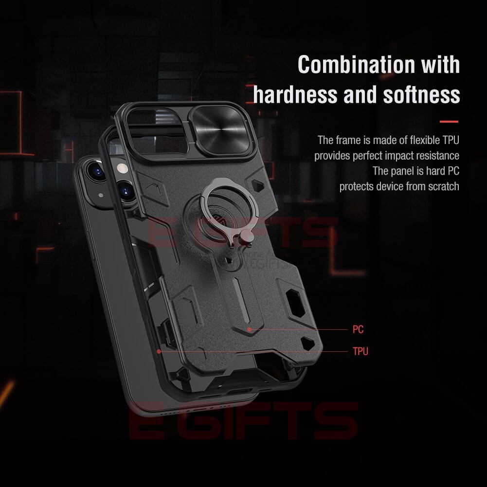 Nillkin iphone 13/14 camera shield armor case - Image 3