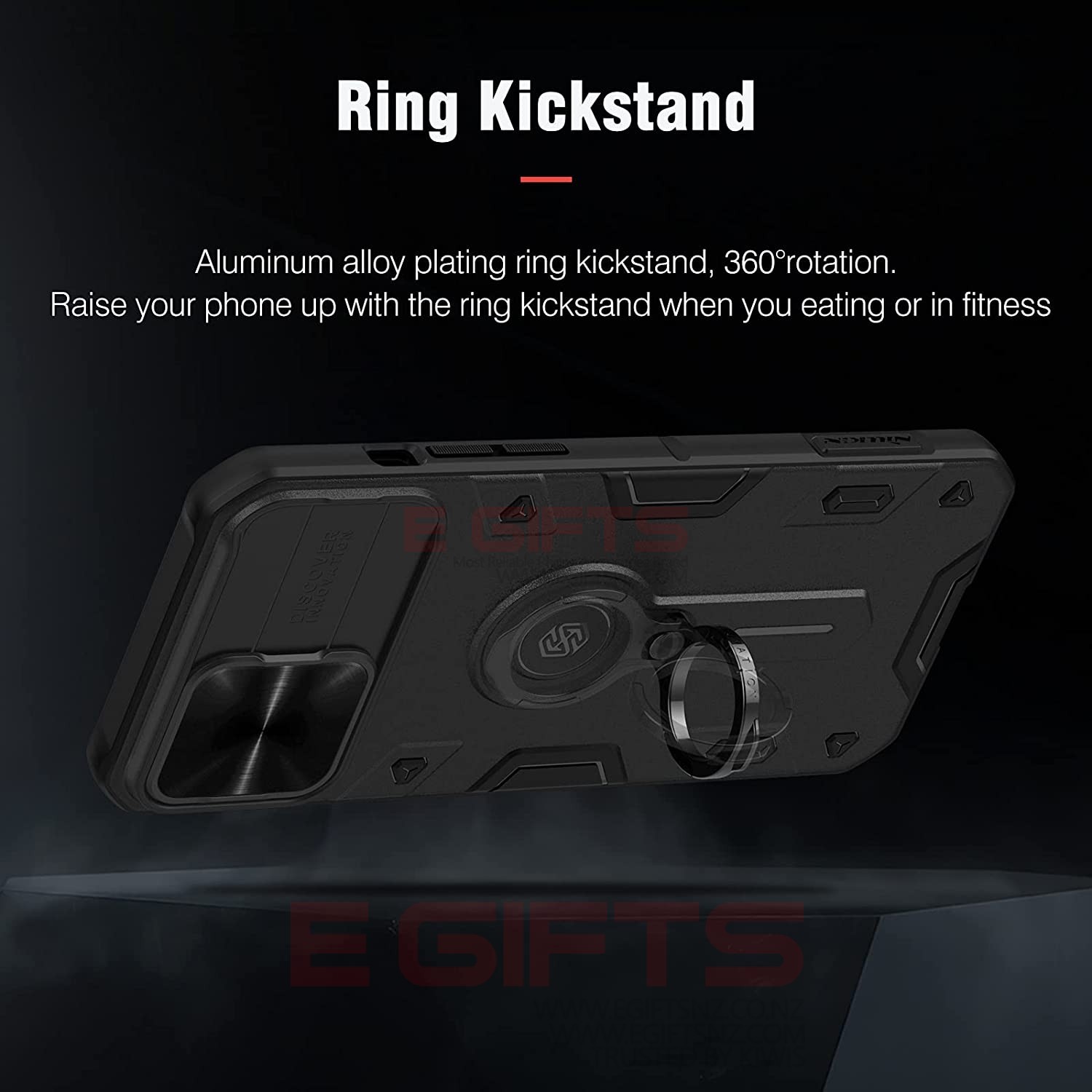 Nillkin iphone 15 pro camera shield armor case - Image 3