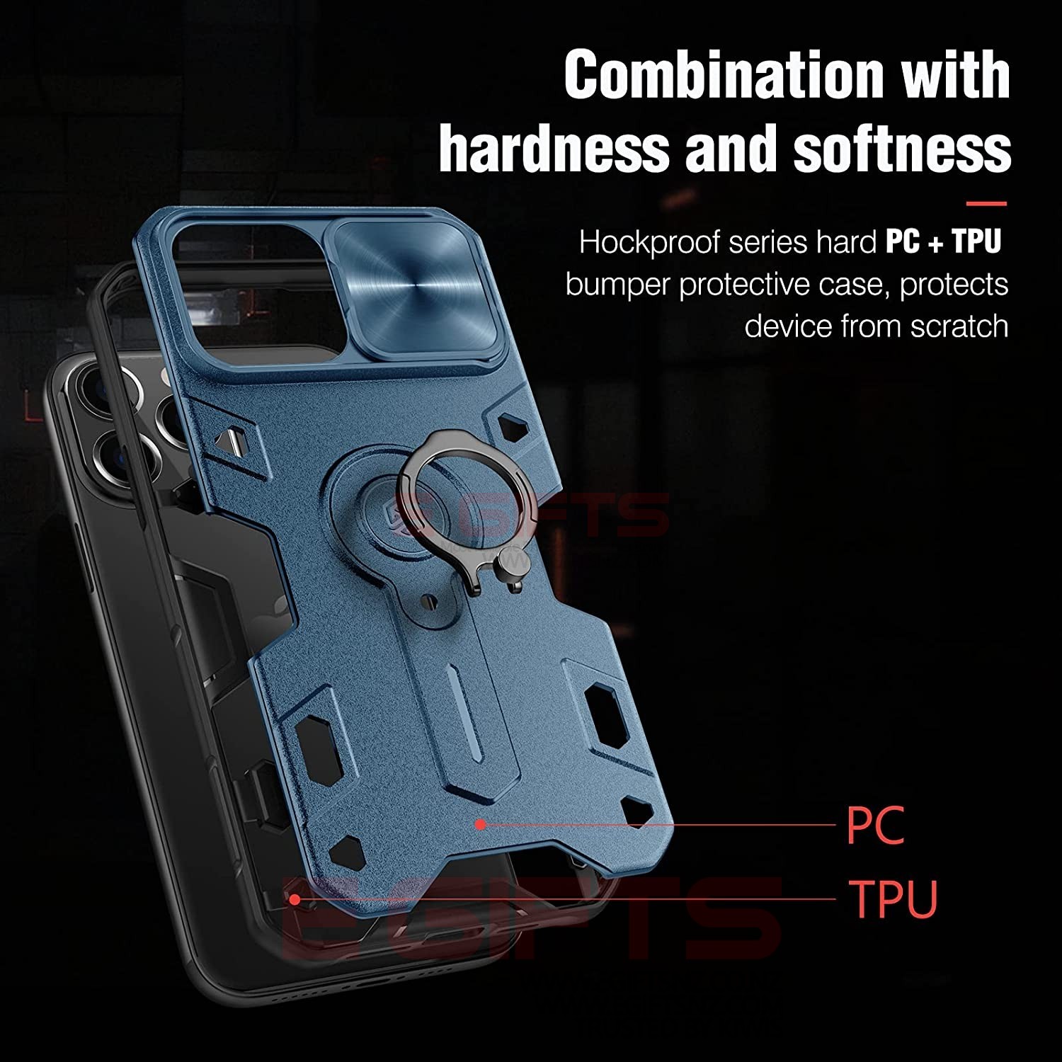 Nillkin iphone 13 pro camera shield armor case - Image 8